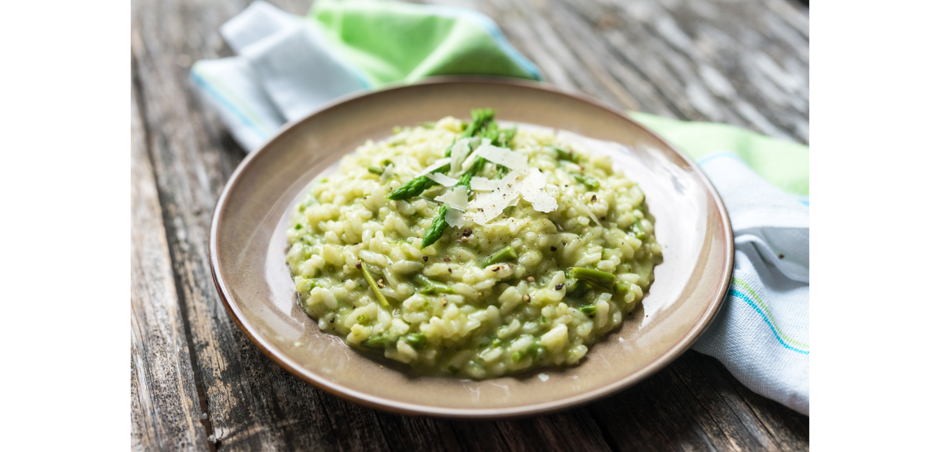 Low Calories Chicken and Asparagus Risotto